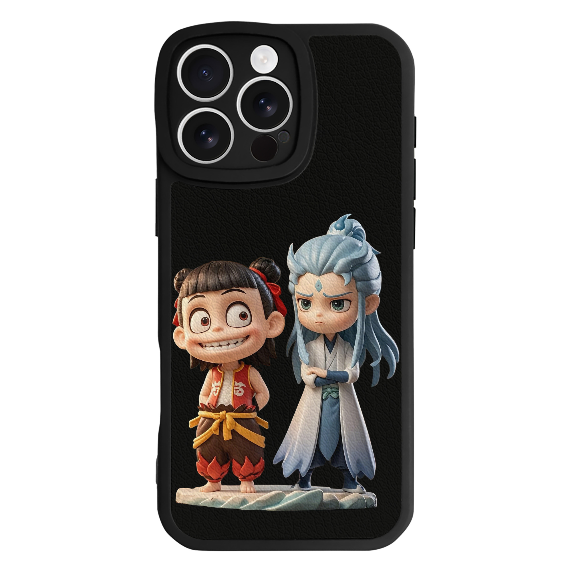 （画像用） Ne Zha 2 ナタ 魔童の大暴れ 【iPhone 16シリーズ対応】シリコンスマホケース（レザー調） 材質：シリコン